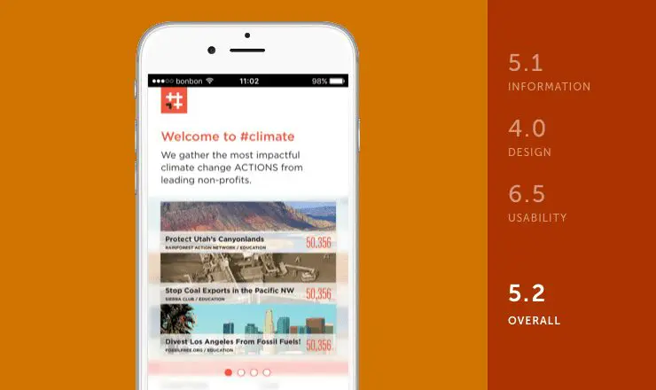 #climate mobile app