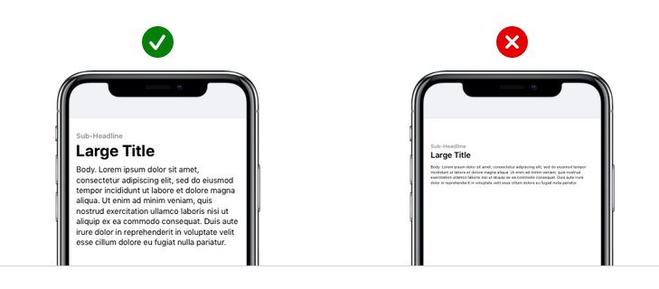 app design text size