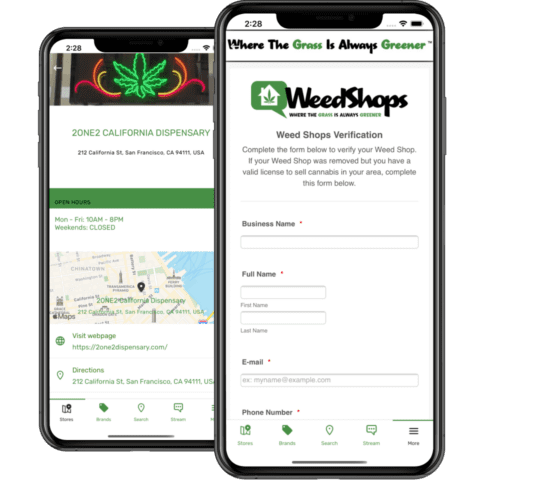 Dispensary app features - shop