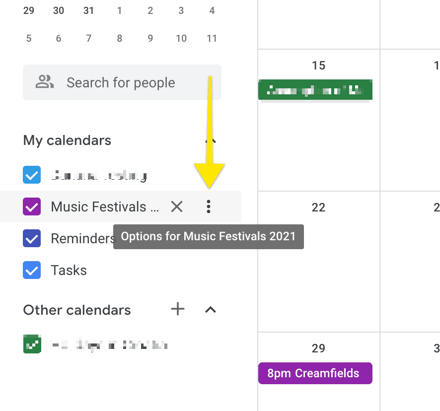 google calendar ical